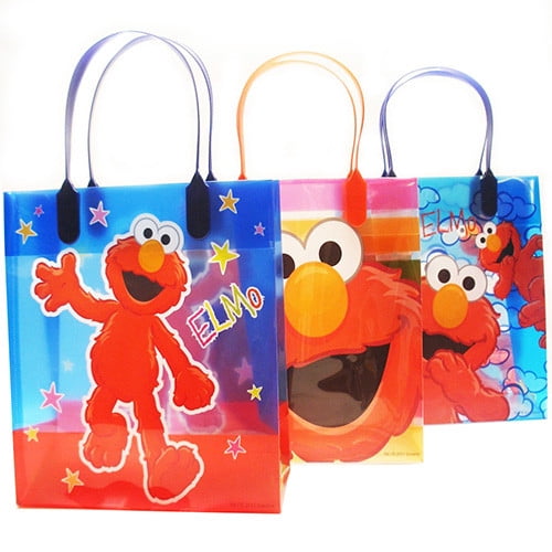Sesame Street Elmo Party Favor Supplies Goody Loot Gift Bags 12ct 
