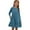 AA-Blue, variant on BiZtdJrK Girls Ribbed Long Sleeve Dress Solid Casual Crewneck A-line Tiered Pullover Midi Dress with Pockets Clothes for Teens, Army Green, 5 Years