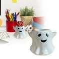 thumbnail image 2 of LLDYYDS Ghost Planter, Cutest Ghost Bucket Funny Flower Ghost Vase, Paper Mache Halloween Treat Buckets, Ghost Candy Bucket, 2 of 5