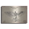 thumbnail image 1 of Luxe Metal Art 'Fly Machine Vintage Patent Blueprint,' Metal Wall Art, 16"x12", 1 of 8