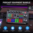 thumbnail image 3 of Facmogu Podcast Equipment Bundle, F998 Live Sound Card with BM800 Recording Studio Microphone, Professional Live Sound Card, 3 of 7