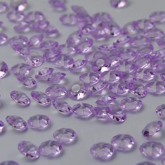 ZKC 4.5mm 10000PCS Purple Crystal Acrylic Diamond Vase Fillers Beads for Wedding Centerpiece Table Scatter Shower Party Vase Beads Decorations