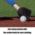 thumbnail image 4 of Guante de entrenamiento de béisbol/sóftbol para niños zurdos de PVC duradero para jóvenes aspirantes a jugadores, 4 of 8