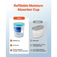 thumbnail image 5 of VEVOR Moisture Absorber Bucket,2 Packs 16.2 oz Hi-Capacity Moisture Absorber Bucket with 800ml Storage Area & Reusable Outer Bucket for Long-Term Use,Fragrance Free Moisture Absorber for Fresher Air, 5 of 9