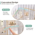 thumbnail image 6 of NUBILY Corner Bathroom Counter Organizer, Bathroom Countertop Shelf Makeup Storage, Clear Perfume Tray Holder (3 Tiers, White), 6 of 7