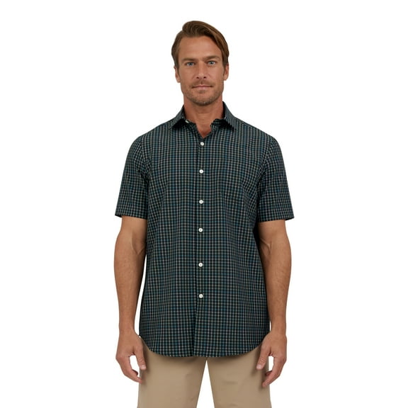 Chaps Men's and Big Men's Short Sleeve Everyday Performance Shirt, Sizes S-3XL