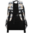 thumbnail image 3 of FORMRS Unisex Backpack Elementary School Travel Bookbag with Reflective Stripes, Snowy Winter, 3 of 7