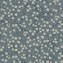 Chesapeake Poppy Trail Dark Blue Floral Wallpaper