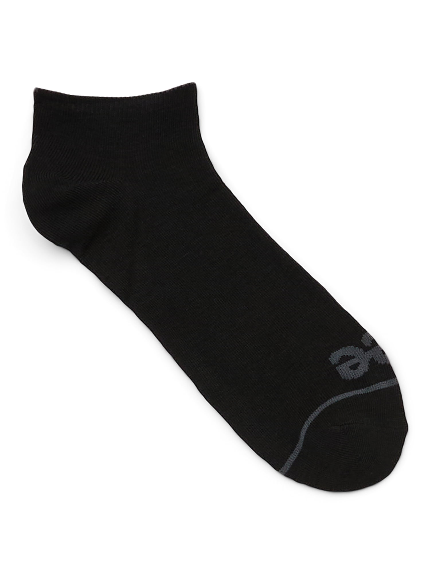 Lee Iconic Originals Men’s No Show Socks, Breathable Heel Socks, 6-12, Black, 20-Pack