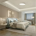 thumbnail image 3 of 12" Round LED Ceiling Light Fixture - Modern Flush Mount 24W 6500K Cool Daylight Energy - Ideal for Office Kitchen Bedroom Living Room Bathroom Dining Room Hallway and Entryway, White, 3 of 9