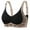 2# Black, variant on Smoothing Bra Anti Sagging Wireless Push Up Bras for Women No Underwire Full Coverage Bra Comfy Bras for Women Black 36