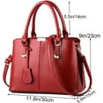 thumbnail image 3 of Purses and Handbags for Women Fashion Messenger Bag Ladies PU Leather Top Handle Satchel Shoulder Tote Bags, 3 of 6