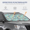 thumbnail image 3 of Kdxio Travel1 Print 2-Piece Sun Shade Front Windshield - Foldable Car Front Window Sunshades for Most Sedans SUV Truck, 3 of 6