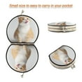 thumbnail image 3 of Portable Makeup Mirror Travel Mirror Compact Folding Mirrors Small for Women Beauty Accessories Cat Sticking Out Their Tongues, 3 of 7