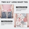 thumbnail image 6 of Pioneer Flower Floral Print Pattern Apron for Women and Men, Cotton Linen Waterproof with Pockets, Adjustable, 33x27 Inch for Kitchen, Gardening, BBQ, Salon, 6 of 6