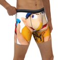 thumbnail image 4 of Saiise Sml Jeffy Men's Underwear Boxer Briefs Cotton Trunks Short Leg Underwear (S-XXL), 4 of 7