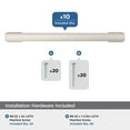 thumbnail image 3 of Amerock Triomphe 6-5/16 inch (160mm) Center-to-Center Satin Nickel Cabinet Pull - 10 Pack, 3 of 5