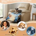 thumbnail image 5 of Kuiaobaty Turtle Sailboat Coral Print Recliner Sofa Cushion Slipcover, Armless Anti-Slip Reclining Chair Cover, Washable Quilted Furniture Protector, Home Decor, 5 of 7