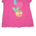 thumbnail image 4 of Okie Dokie Toddler Girl's Ruffled Love Pink T-Shirt Size 5T, 4 of 4