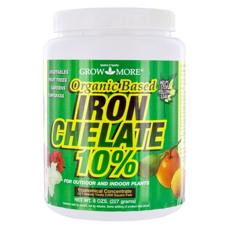Grow More 7450 8 Oz Organic Iron Chelate (Best Organic Nutrients For Outdoor Grow)