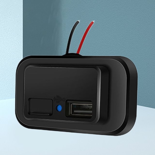 Toma De Cargador De Coche Cargador de teléfono USB dual 12V 24V Adaptador de cargador tipo C para ATV Bus (USB)