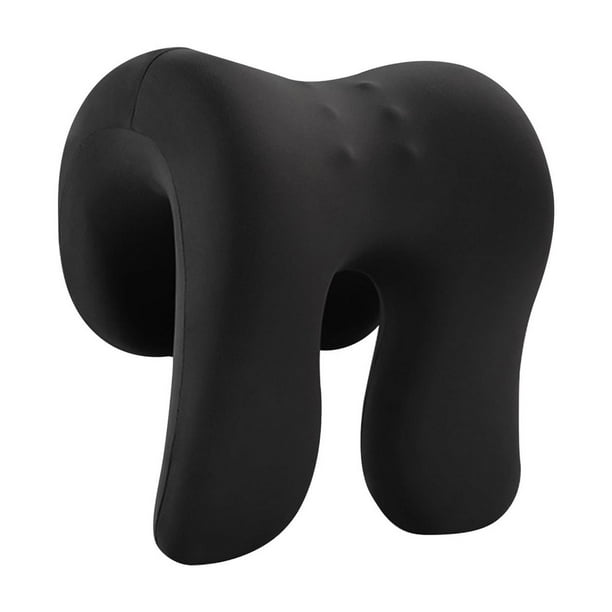 Almohada de escritorio para dormir y siesta, multiusos, desmontable, para adultos Negro sólido