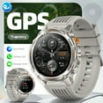 thumbnail image 5 of Men's Smartwatch, Outdoor Adventure Smart Bracelet with GPS Precise Positioning, IPX8(3ATM), Multi-sport Tracking, Wireless And Message Notifications for Android And iPhone Devices,, 5 of 16