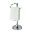 thumbnail image 3 of SunnyPoint Deluxe Countertop Fingertip Towel Holder Stand – Heavy Weighted Free-Standing Steel Towel Rack for Bathroom, Vanity or Kitchen, Satin Nickel Finish, 3 of 4