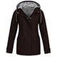 thumbnail image 1 of Chaquetas y abrigos casuales sin capucha de manga larga para mujer, chaqueta impermeable lisa, chaquetas para exteriores, impermeable con capucha, abrigo cortavientos para mujer, 1 of 4