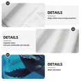 thumbnail image 7 of Sikiie Colorful Ocean Whale Hand Towel with Loop Hanging Towel Absorbent Tie Towels for Kitchen Tea Bar Bathroom Decor, 7 of 7