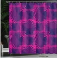 thumbnail image 4 of Ambesonne Magenta Shower Curtain, Dark Colored Trippy, 69"Wx84"L, Fuchsia Purple, 4 of 5