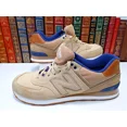 thumbnail image 1 of New Balance 574 Shoes Mens Size 11.5 ML574NED Beige Blue Suede Sneakers Athletic, 1 of 6
