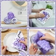 thumbnail image 6 of 6 Pcs Lavender Summer Kitchen Towel Set Funny Housewife Farmhouse Rustic Bath Hand Towel for Holiday Bathroom Gift, 18 x 26 inches(Purple,Lavender), 6 of 6