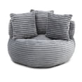 thumbnail image 5 of CKEASEAN 45" Cordudroy Large Bean Bag Chair with Armrests, Deep Seat and 3 Pillows - Lounge Floor Sofa for Adults in Living Room or Bedroom, 5 of 8