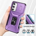 thumbnail image 2 of Funda para GANGXUN Samsung Galaxy A16 - Soporte metálico, Función magnética, Morado, 2 of 5