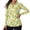 Lemon Flower Leaves, variant on Xoenoiee Jellyfish Fish Print Womens Golf Shirt Long Sleeve Polo Shirts Quick Dry Tennis Tops V-Neck Blouses with Collar Pickleball Shirts Golf Outfits for Gym Hiking Jogging, 2XL