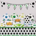 thumbnail image 5 of 80 Pcs Soccer Party Decorations Plates - Including 9" Soccer Plates Party Soccer Disposable Dessert Plates for Kids Football Fan Sports Event Game Day Soccer Birthday Party Supplies, 5 of 6