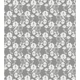 thumbnail image 3 of Ambesonne Floral Duvet Cover Sets, Leaves Swirls and Dots, 2-Queen, Grey White, 3 of 7