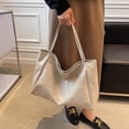 thumbnail image 4 of Mwjwdo Women's Vintage Soft Faux Leather Bucket Tote Bag, Solid Color Large Capacity Top Handle Crossbody Shoulder Purse for Daily Commute Beige, 4 of 9