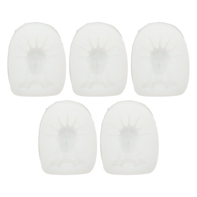 Moldes de silicona flexibles para decoración de pasteles, jabones y velas, de fácil liberación y multifuncionales, 5 piezas