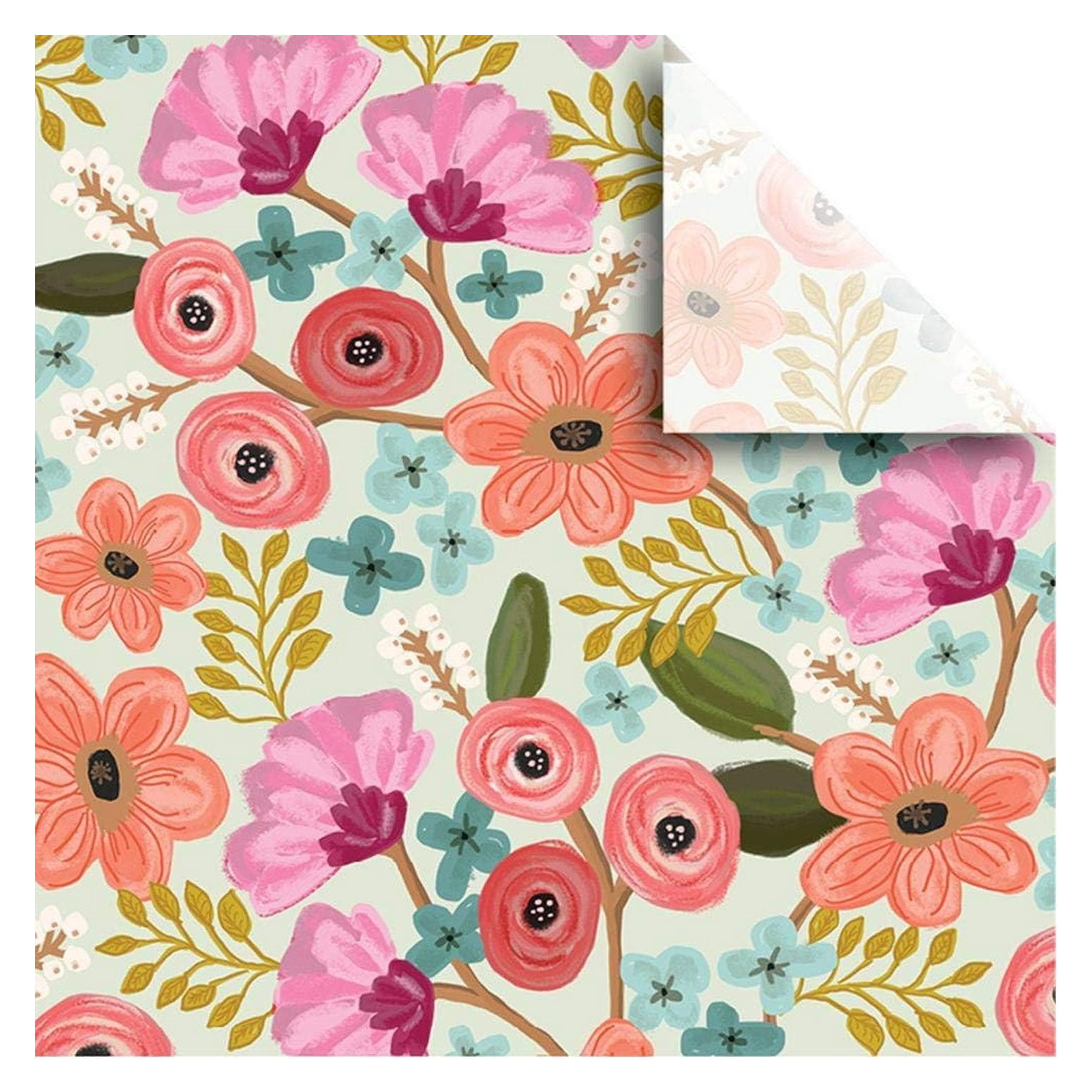 24 Sheet-Count Premium Printed Tissue Paper Available in 3 Different Assortments, Fanciful Florals