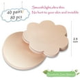 thumbnail image 3 of 40 Pairs Nipple Covers For Women Disposable Invisible & Natural Satin Nipple Stickers Petals Breast Pasties, 3 of 8