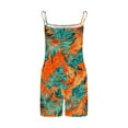 thumbnail image 5 of QATAINLAV Women Summer Casual Sleeveless Rompers Spaghetti Strap Shorts Overalls Fashion Boho Floral Outfits 2025 Jumpsuit with Pockets Multicolor L, 5 of 6
