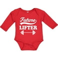 thumbnail image 3 of Inktastic Future Lifter Weightlifting Boys Long Sleeve Baby Bodysuit, 3 of 5