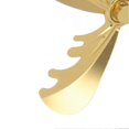 thumbnail image 3 of 2025 4 Blades Fireplace Fan Aluminum Alloy Home Wood Stove Fan Blade 180mm Diameter Christmas Deer Style Gold, 3 of 5