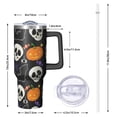 thumbnail image 2 of Spooky Halloween Cup, Full Moon Ghost Tumbler 40oz with Handle and Straw, Insulated Coffee Gift, 2 of 5