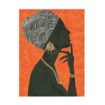 Trademark Fine Art 'Graceful Majesty I Orange' Canvas Art by Emily Adams