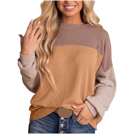 New Arrivals BeiFu Long Sleeve Shirts For Women Casual Womens Tops Trendy Long Sleeve Women Blouses Long Sleeve Cotton Tshirts Shirts For Women Cotton V Neck Fall Clothes For Women