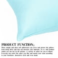 thumbnail image 4 of Ntbay 2 Pack Microfiber Toddler Pillowcases, Ultra Soft Travel Pillow Covers with Envelope Closure, 14" x 20", Aqua Blue, 4 of 6
