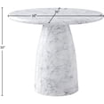thumbnail image 3 of Meridian Furniture Cosenza White 36" Indoor/Outdoor Concrete Dining Table, 3 of 7